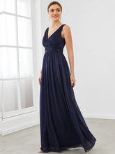 Load image into Gallery viewer, Color=Navy Blue | Classic Style Maxi Long Shiny Prom Dresses For Women Ez07764-Navy Blue 3